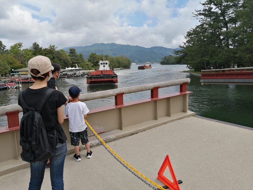 天橋立　回転橋